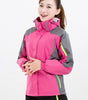 Women Outdoor Hiking 2 in 1 Softshell Jacket